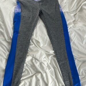 LuLaRoe Gray and Blue Women's Leggings